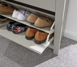 Lancaster 2 Door 1 Drawer Shoe Cabinet - Grey