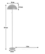 Modern Mushroom Floor Lamp - Black | Modern Standing Floor Light Home Lighting
