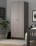 Seville 2 Door Wardrobe - Grey Oak Effect