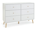 Habitat Otto 3+3 Drawer Chest - White ( B Grade 56501- 56495 )