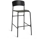 Stella Metal Bar Table & 2 Black Bar Stools
