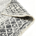 Moroccan Reversible Grey Flatweave Rug - 230x160cm