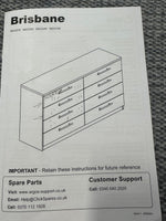 Brisbane 8 Drawer Chest - White (B GRADE)