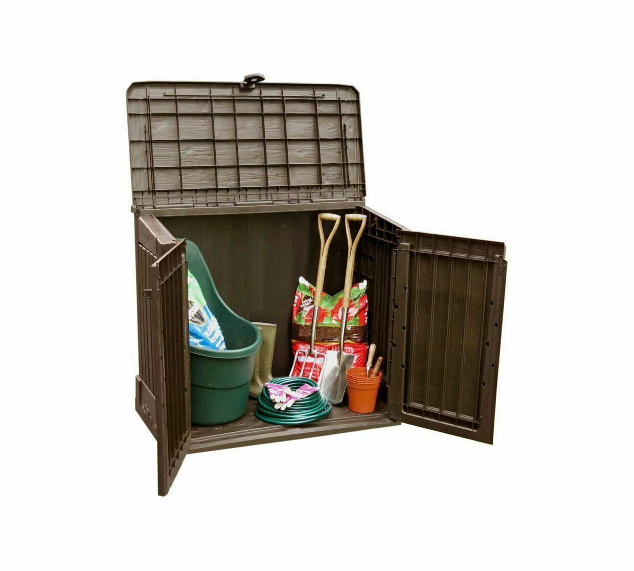 Keter Store It Out Midi 880L Garden Storage Box- Brown ( B Grade 19551)