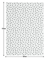 Multi Spot Black & White Cut Pile Rug - 230x160cm