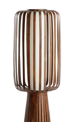 Habitat Achille Floor Lamp - Walnut