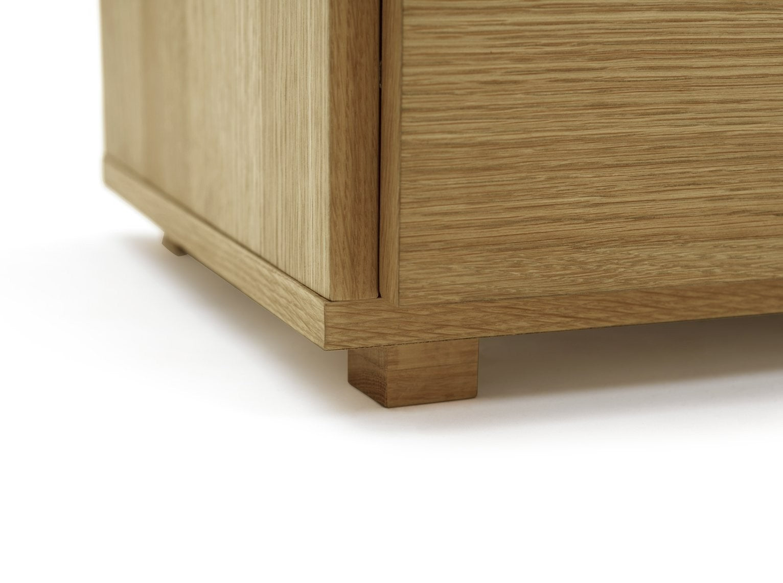 Block 1 Drawer Oak Sideboard - Natural | Block Collection Wooden Cabinet