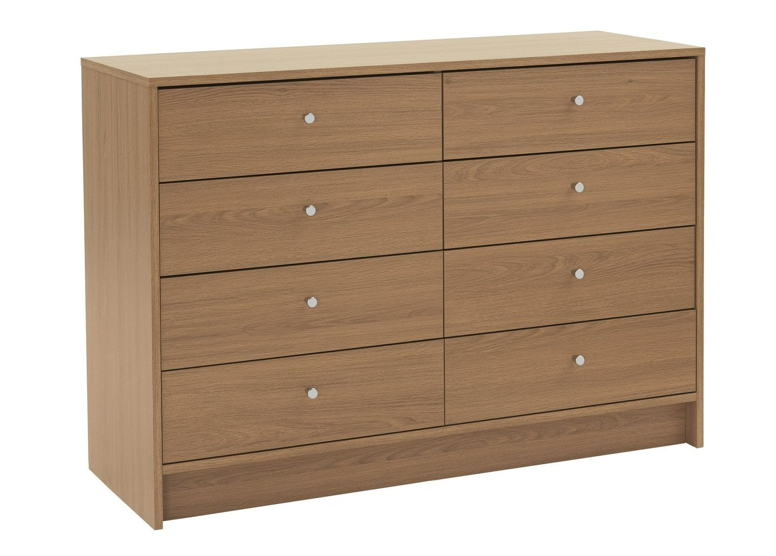 Home Malibu 8 Drawer Chest - Oak Effect | Smart Clothing Organization