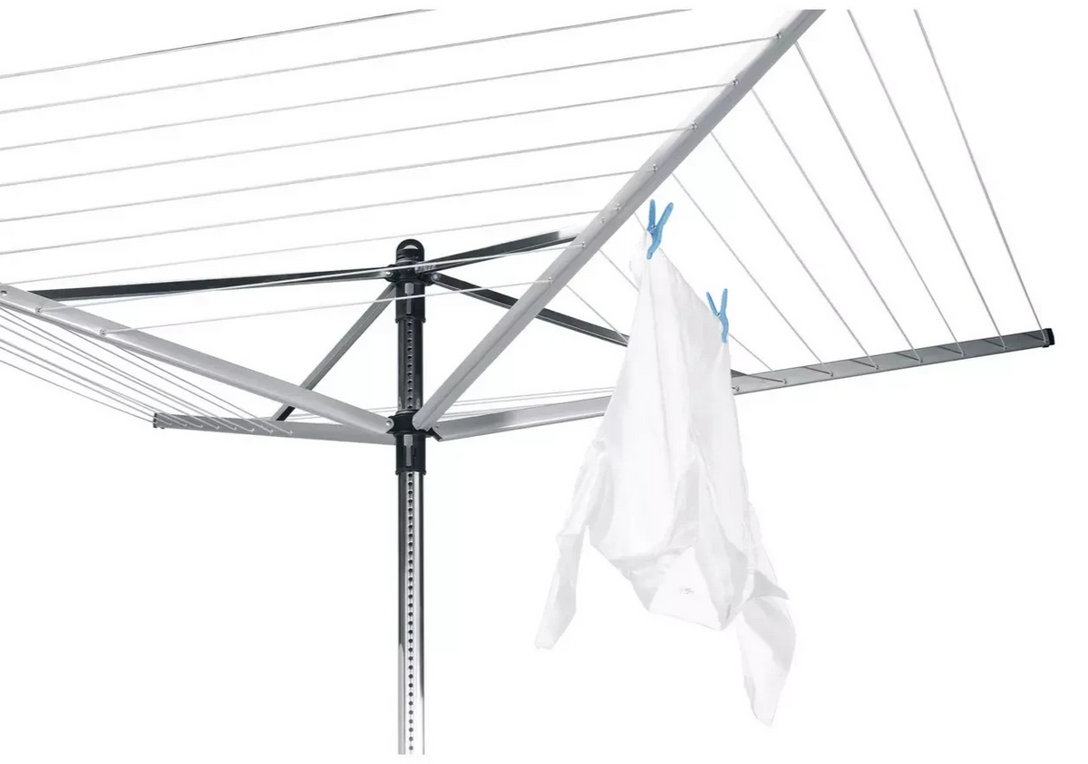 Brabantia 60m Lift-O-Matic Washing Line with Ground Spike | Rotary Clothes Airer
