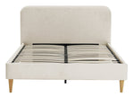 Mya Double Fabric Bed Frame - Natural | Country style bed frame