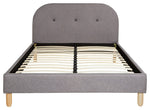 Elin Small Double Fabric Bed Frame - Light Grey | Calm Neutral Aesthetic