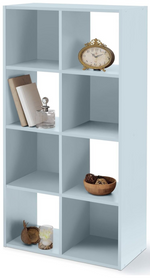 Habitat Home Squares 8 Cube Storage Unit - Grey | Organizer Shelf Living Office