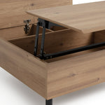 Home Loft Living Lift Up Coffee Table - Natural | Hidden Storage Solution