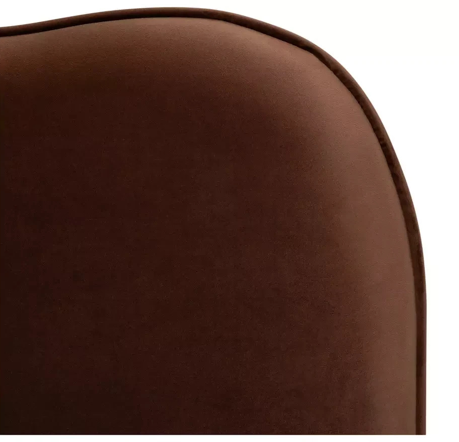 Onda Velvet Kingsize Headboard Rust | Luxury Bedroom Bed Backrest Panel