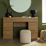 Jenson Double Pedestal Dressing Table - Oak