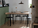 Zayn Wood Effect 4 Seater Dining Table - Natural | Kitchen (Table ONLY)