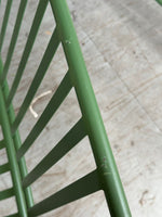 Indu 2 Seater Metal Garden Bench - Green (S)