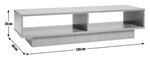 Habitat Cubes TV Unit Oak Effect | Compact TV Stand Open Shelves Media Storage