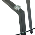 Home Fyra Black Dining Table & 4 Black Chairs
