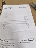 Loxley Corner Dining Set Walnut ( Only with 1 Bench )