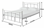 Home Yani Kingsize Metal Bed Frame Black | Sturdy Durable Mattress Support Base