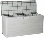 Toomax 280L Wood Effect Garden Storage Box - Grey