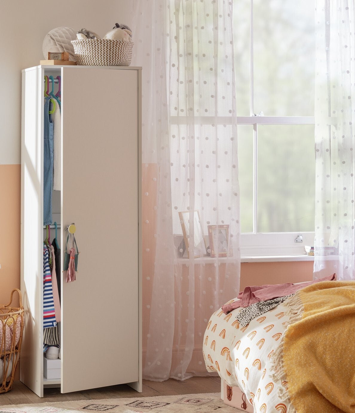 Habitat Kids Juno 1 Door Wardrobe - White ( B Grade 56019 - 56021 )
