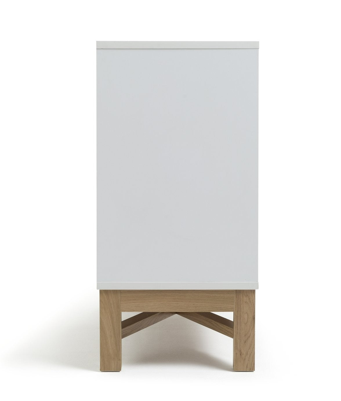 Zander Textured Large Sideboard -White | Modern Living Storage