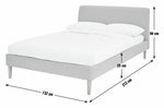 Ren Small Double Fabric Bed Frame - Pink | Stylish Sleeping Solution