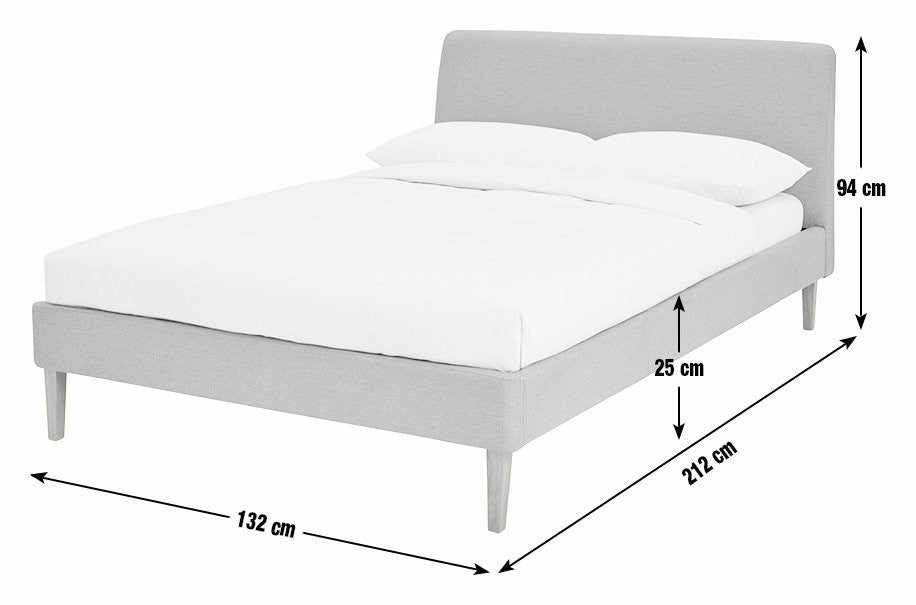 Ren Small Double Fabric Bed Frame - Pink | Stylish Sleeping Solution