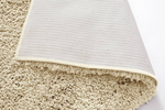 Noodle Plain Cream Shaggy Rug 160x230cm | Soft Modern Living Room Bedroom Area