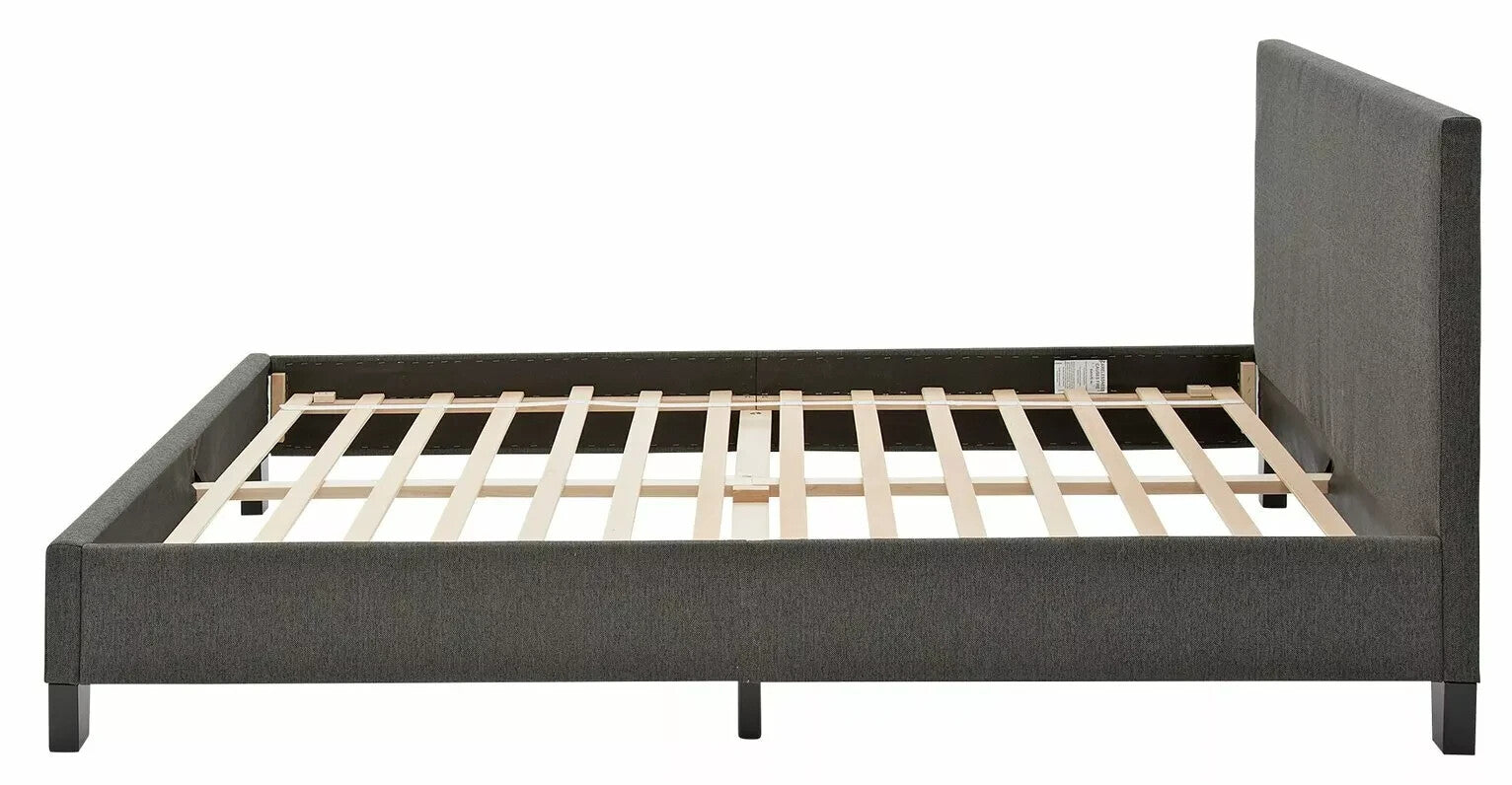 Caterina Small Double Bed Frame - Charcoal