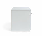 Hayward 2 Door Small TV Unit White Gloss | Modern TV Stand Storage Cabinet