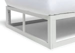 Platform Single Metal Bed Frame - White