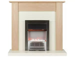 Beldray Earlesworth 2kW Electric Fire Suite - Oak & Ivory
