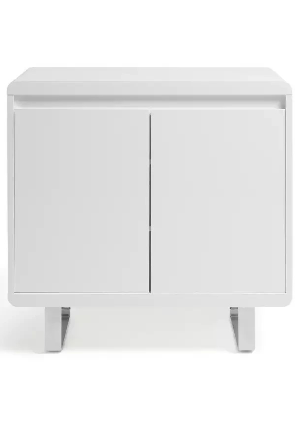 Sleigh 2 Door Sideboard - White Gloss ( B Grade 1048)