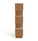 Habitat Cubes Wide Boockase - Oak Effect | Wooden Storage Shelving Unit Living