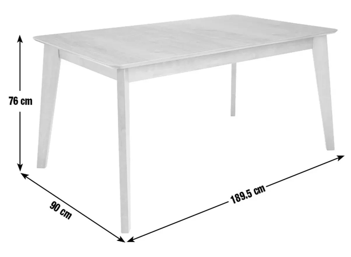 Callan Extending Wood Veneer 4-6 Seater Dining Table ( B Grade )