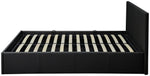 Lavendon Double Side Open Ottoman Bed Frame-Black | bed frame black side lift