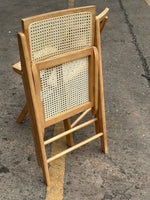 Pair of Peio Rattan Folding Dining Chairs - Natural (S)