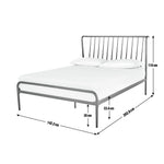 Kanso Double Metal Bed Frame - Black | Industrial Bedroom Vibe