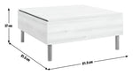 Home Loft Living Lift Up Coffee Table - Natural | Hidden Storage Solution