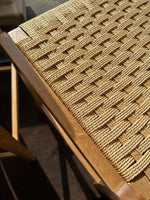 Habitat Faro Pair of Woven Oak Bar Stools - Natural ( S )