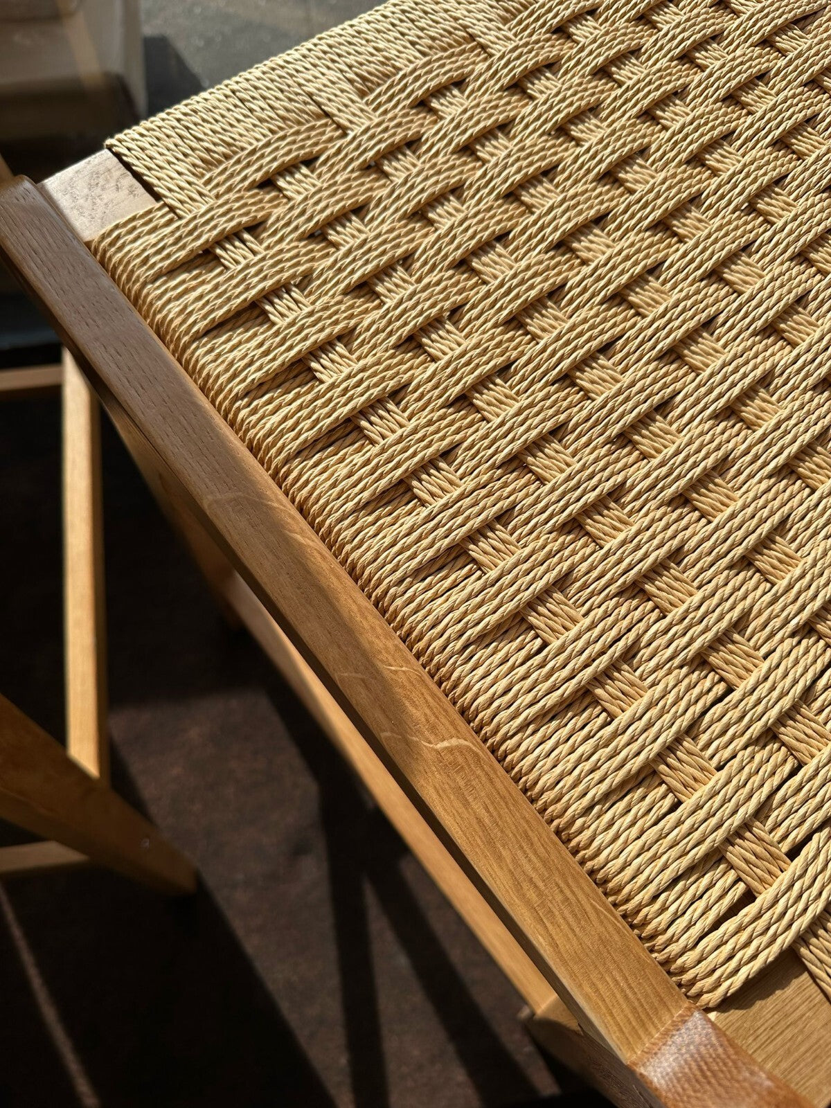Habitat Faro Pair of Woven Oak Bar Stools - Natural ( S )