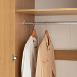Home Malibu 2 Door 3 Drawer Wardrobe - Oak Effect | Warm Wood Aesthetic