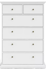 Tvilum Paris 6 Drawer Chest - White (B Grade)