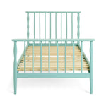 Kids Thea Spindle Single Bed Frame - Duck Egg Blue | Childrens Bedroom Furniture