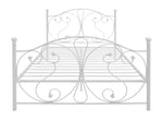 Home Marietta Double Metal Bed Frame - White | Elegant Bedroom Setup