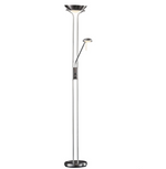 Father & Child Uplighter Floor Lamp - Chrome | Living Room Reading Light  Lamp