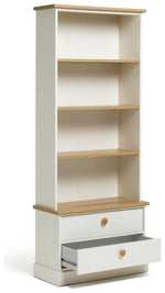 Home Winchester 2 Drawer Bookcase - Cream | Farmhouse look